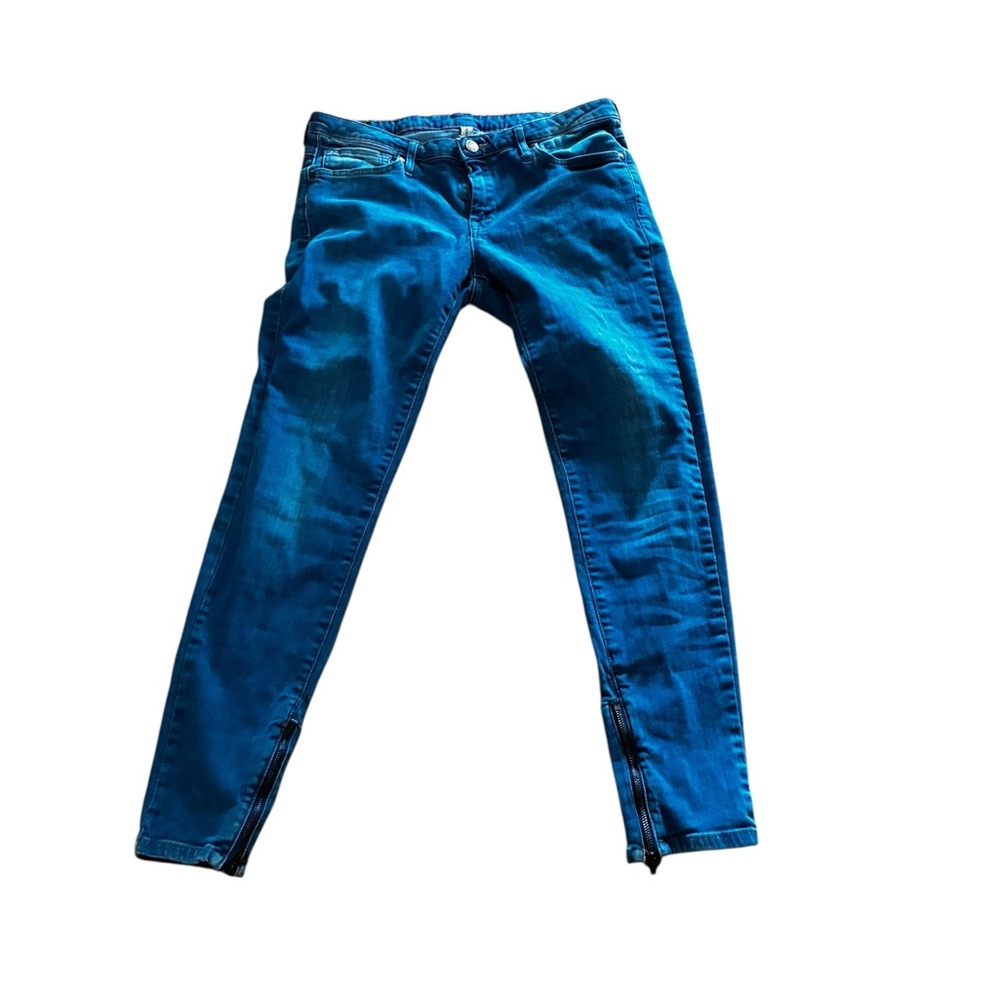 Blue Straight Leg Women's Jeans, Size 8